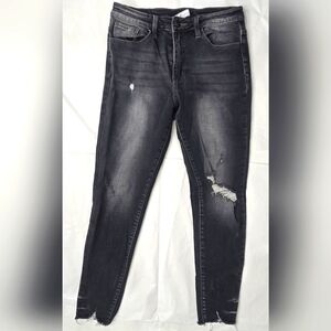Kancan Black Distressed Jeans SIZE 28